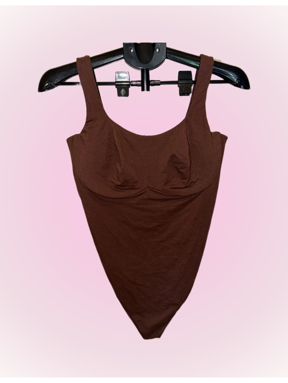 Victoria's Secret Pink New Brown Leotard with Snap Bottom | Underwire | XXL